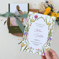 CHLOÉ Floral Save the Date Template with Photo
