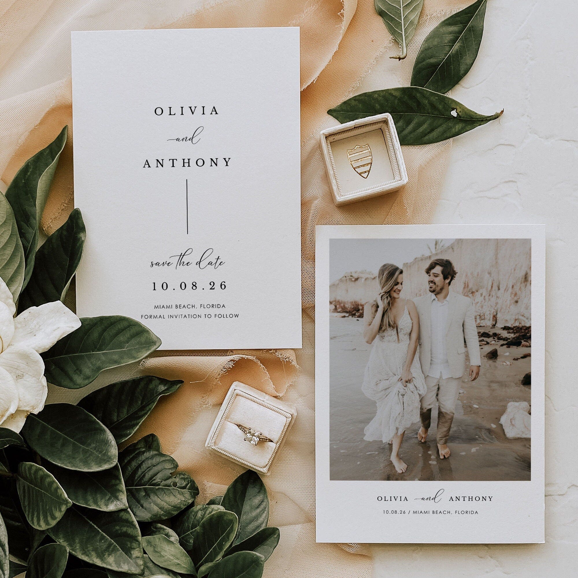 ELLA Minimal Save the Date Template