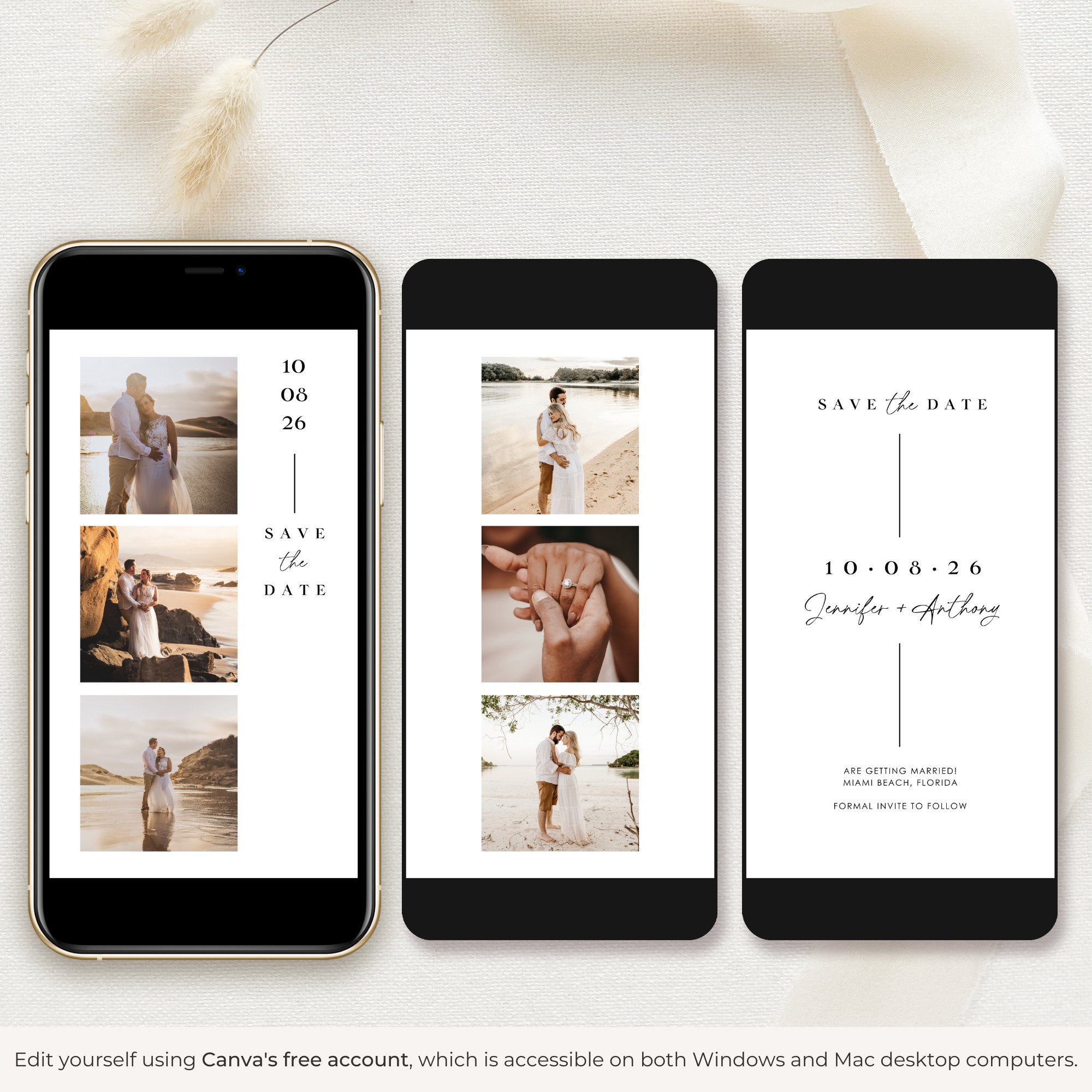 LAURA White Animated Save The Date Video Template laura-white-animated-save-the-date-video-template