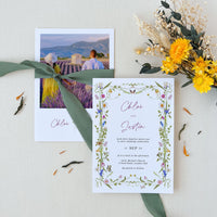 CHLOÉ Flower Wedding Invitation Suite Template
