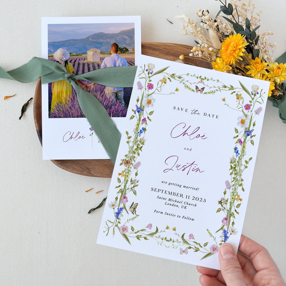 CHLOÉ Printable Floral Save the Date