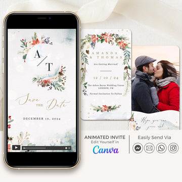 NATALIA Christmas Save the Date Video Template