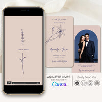 GIGLIOLA Blush & Navy Save the Date Video Template