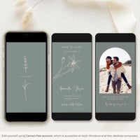 GIGLIOLA Sage & Blush Save the Date Video Template