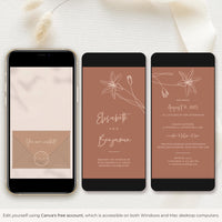 GIGLIOLA Terracotta Wedding Invitation Video Template