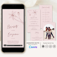 GIGLIOLA Pink Wedding Invitation Video Template