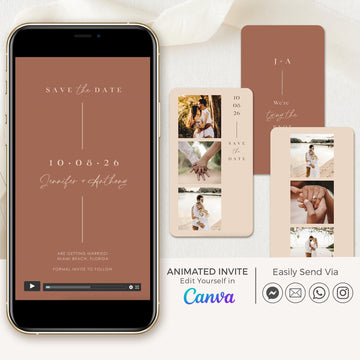 LAURA Terracotta Save the Date Video Template