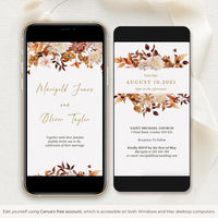 MARIGOLD Fall Boho Wedding Invitation Video Template