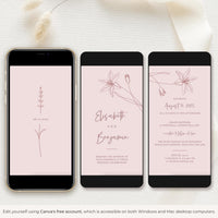 GIGLIOLA Pink Wedding Invitation Video Template