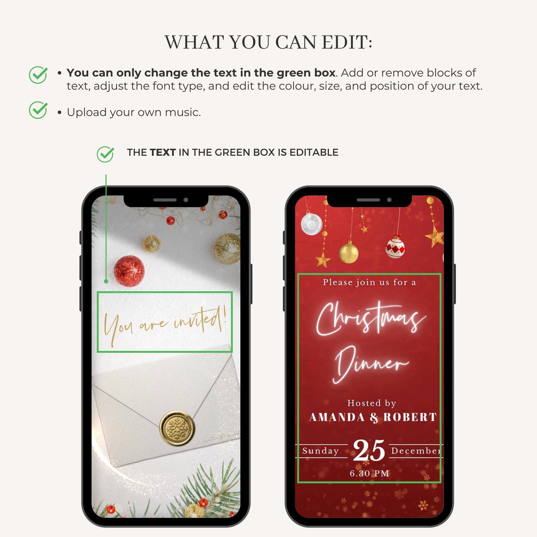 Animated Christmas Invitation Video Template