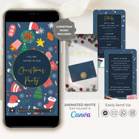 Family Christmas Invitation Video Template