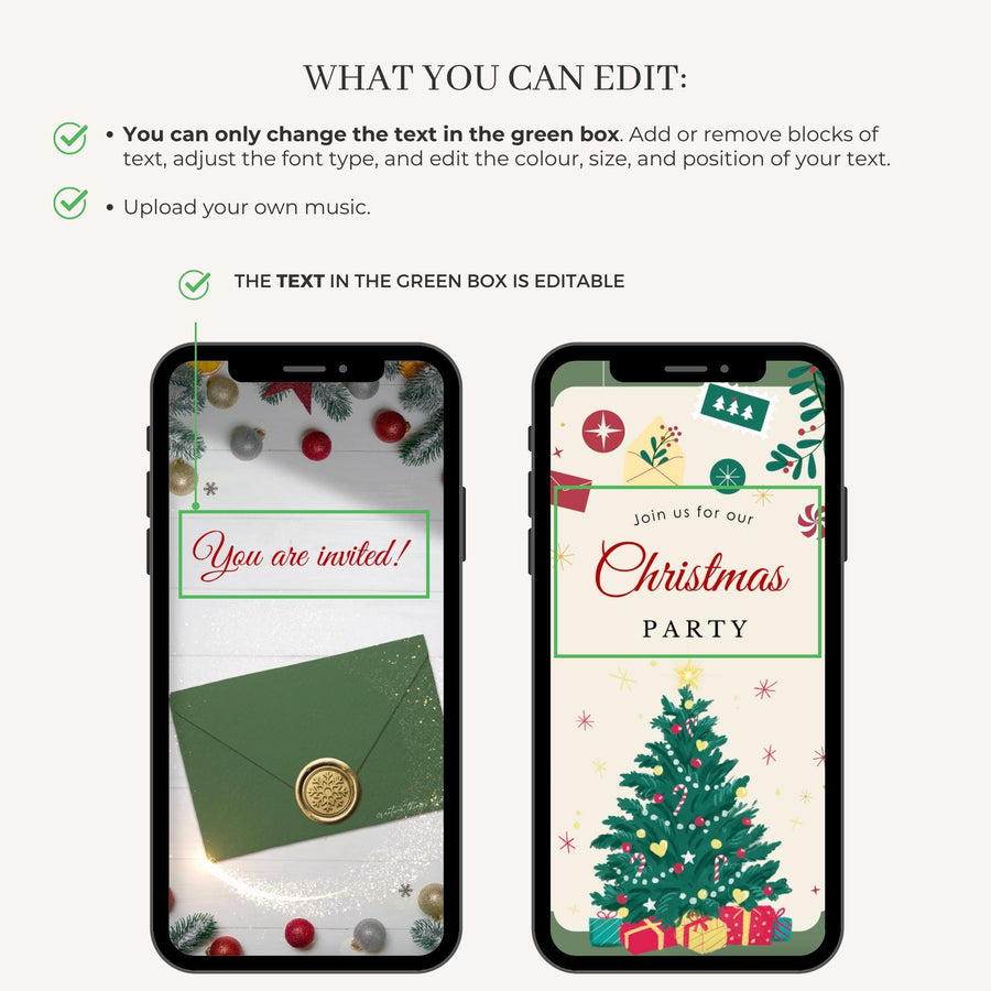 Christmas Tree Invitation Video Template