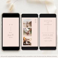 LAURA Blush Pink Wedding Invitation Video Template