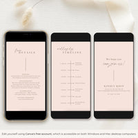 LAURA Blush Pink Wedding Invitation Video Template