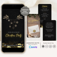 Christmas Video Invitation Template