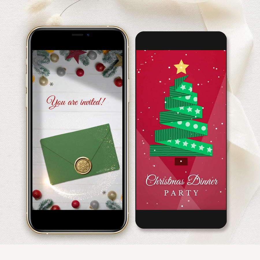 Animated Christmas Party Invitation Christmas Tree