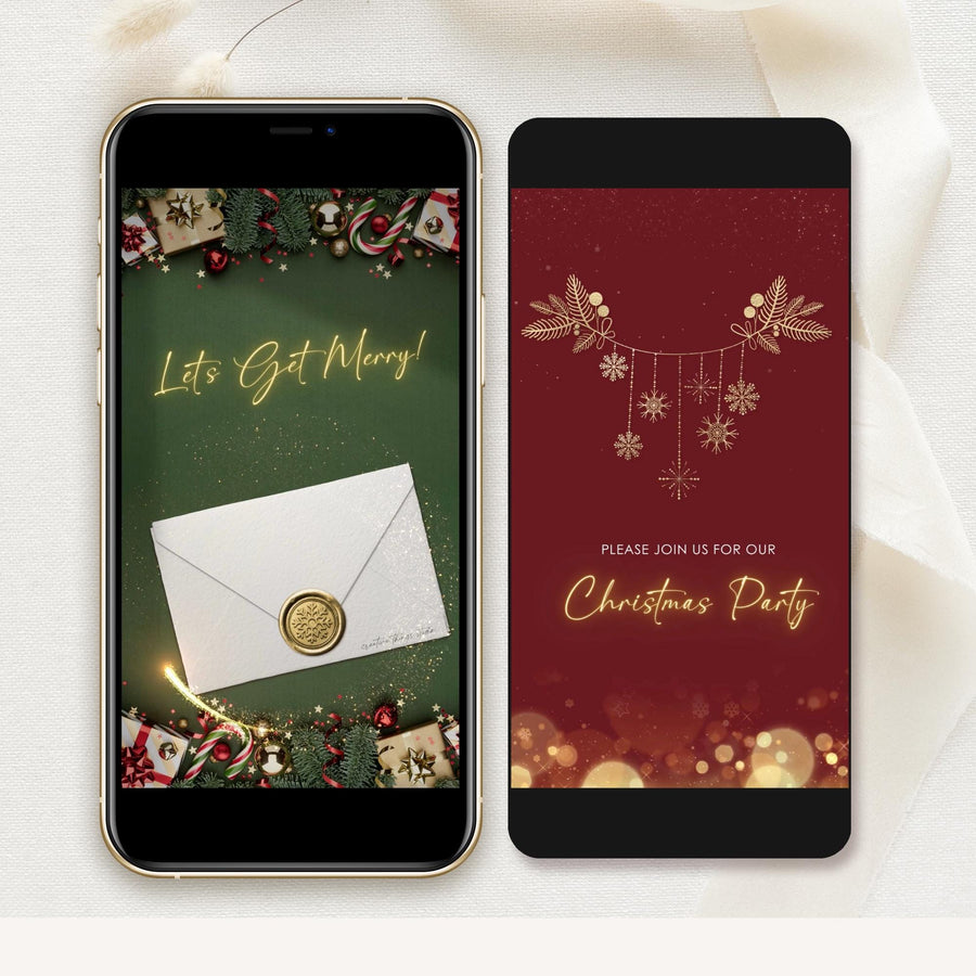 Christmas Holiday Party Invitation Video Template