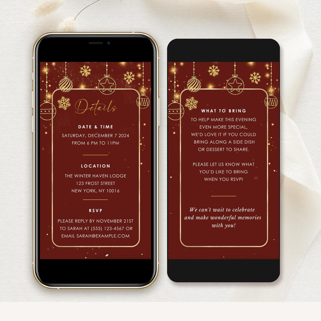 Christmas Party Invitation Video Template