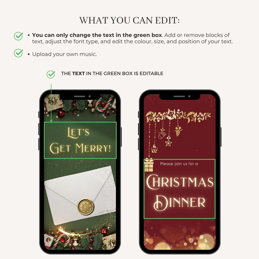 Christmas Holiday Invitation Video Template