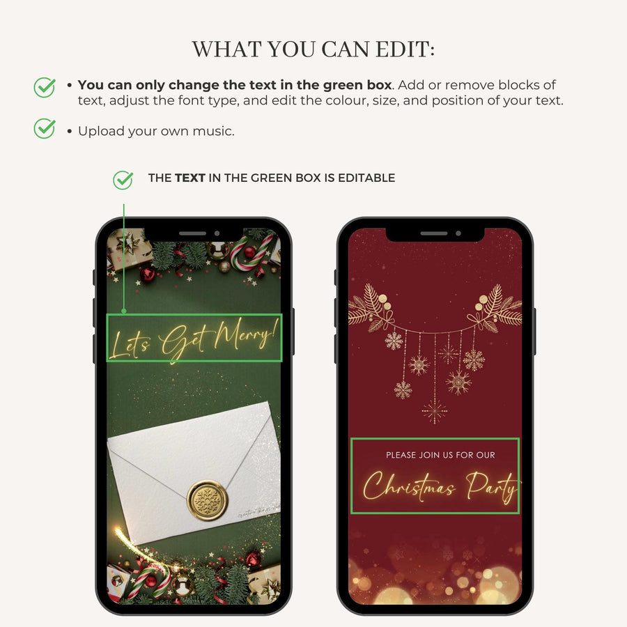 Christmas Holiday Party Invitation Video Template