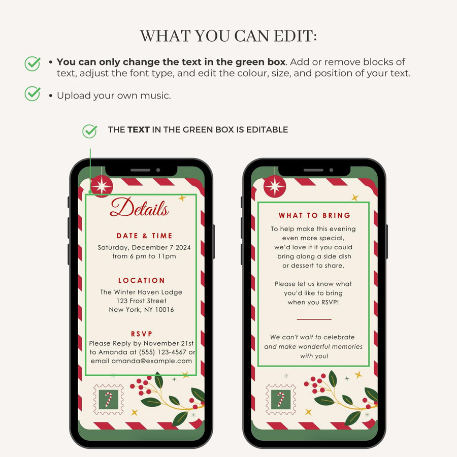 Christmas Tree Invitation Video Template