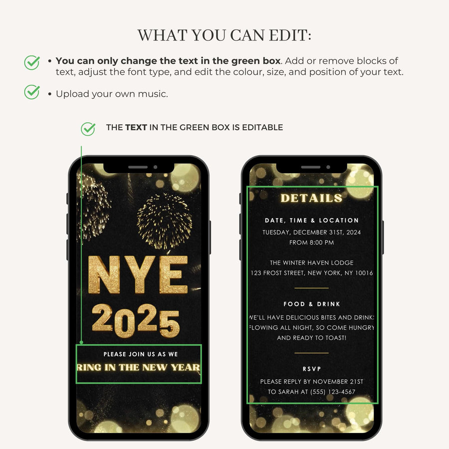 Animated Invitation New Years Eve Party