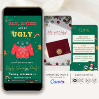 Ugly Christmas Sweater Invitation Video