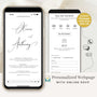 ADD-ON for Digital or Animated Invite – Webpage with Online Rsvp (Copy)