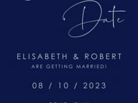 Anita Navy & Silver Save the Date Video Template
