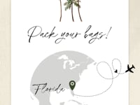 Palm Trees Wedding Invitation Video Template