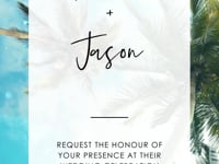 Beach Wedding Invitation Video Template