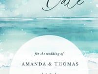 Ariel Beach Save the Date Video Template