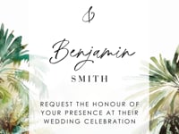 Maui Tropical Wedding Invitation Video Template