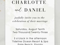 Gold Boarding Pass Wedding Invite Video Template