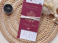 US Passport Wedding Invitation Template