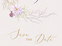 IRIS Purple Save the Date Video Template