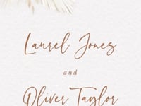 LAUREL Boho Wedding Invitation Video Template