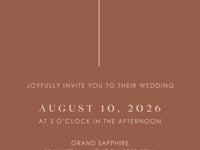 LAURA Terracotta Wedding Invitation Video Template