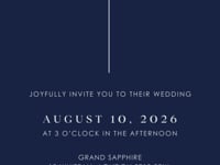 LAURA Navy Wedding Invitation Video Template