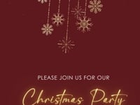 Christmas Holiday Party Invitation Video Template