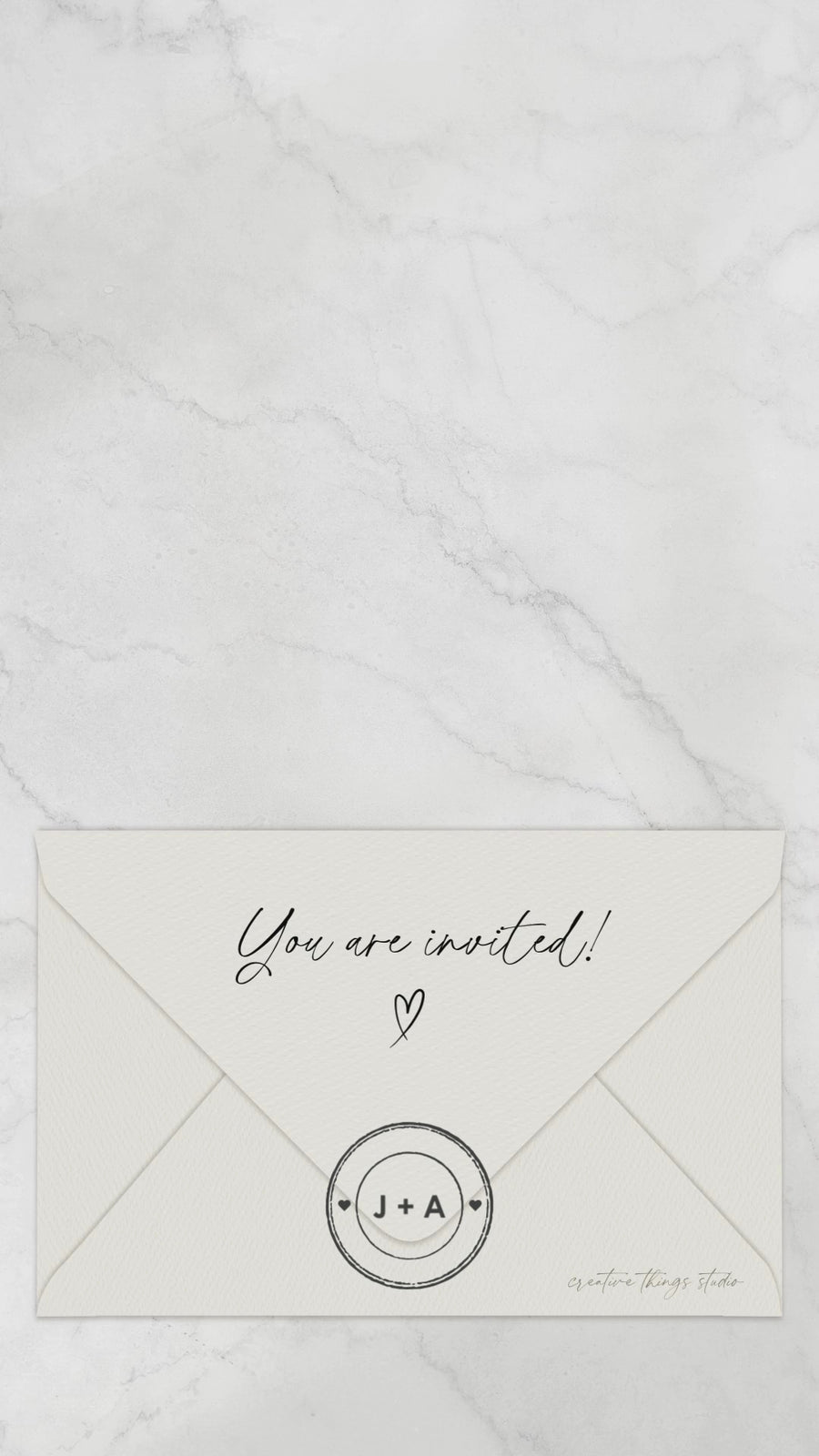 LAURA Black Animated Save the Date Video Template