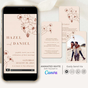 HAZEL Wedding Invitation Video Template