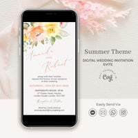 Summer Wedding Invitation Electronic Invite
