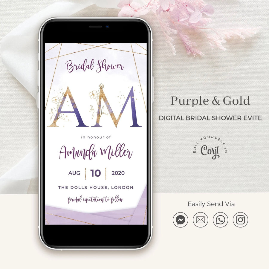 Violetta | Lilac Bridal Shower Evite