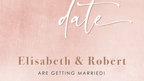 33- Anita | Rose gold Theme Save the Date Video