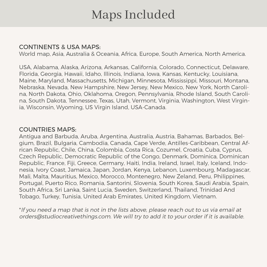 Sofia | World Map Wedding Timeline Sign Template