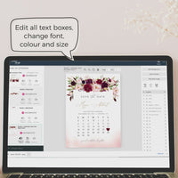 Rosita | Calendar Save the Date Card Template