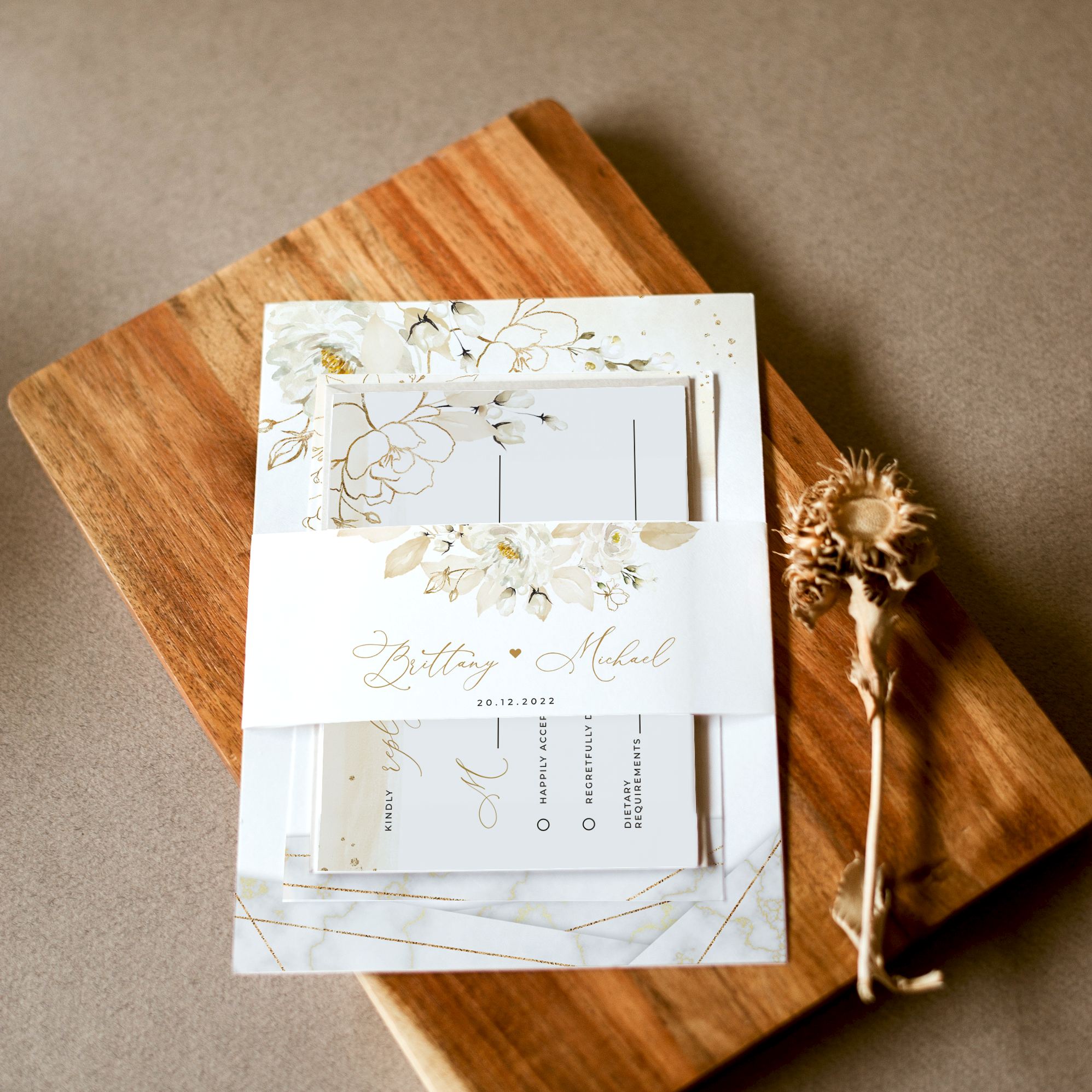 Dora | Editable wedding invitation Suite