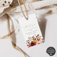 Ambra | Fall Wedding Printable Gift Tags