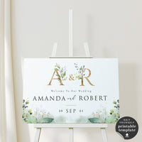 Flora | Welcome To Our Wedding Sign Template
